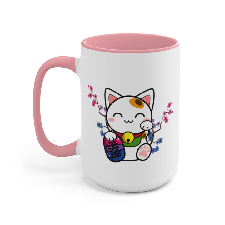 Maneki Neko Bisexual Accent Mug