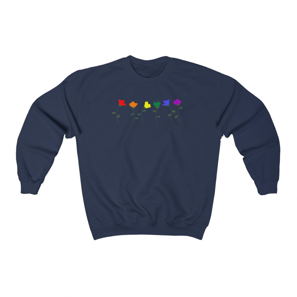 LGBTQ+ Flower - Gender Neutral Sweatshirt