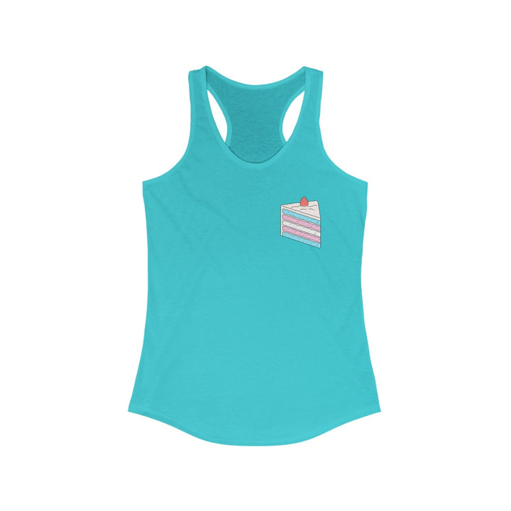 Trans Tank Top Racerback - Cake