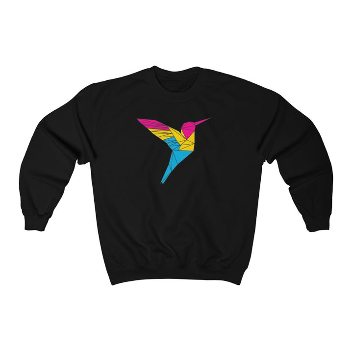 Polygon Hummingbird Pansexual Gender Neutral Sweatshirt