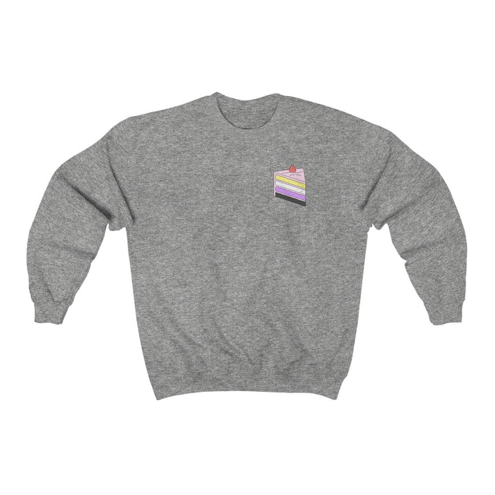 Cake Nonbinary Gender Neutral Sweatshirt