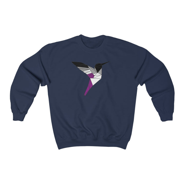 Polygon Hummingbird Asexual Gender Neutral Sweatshirt