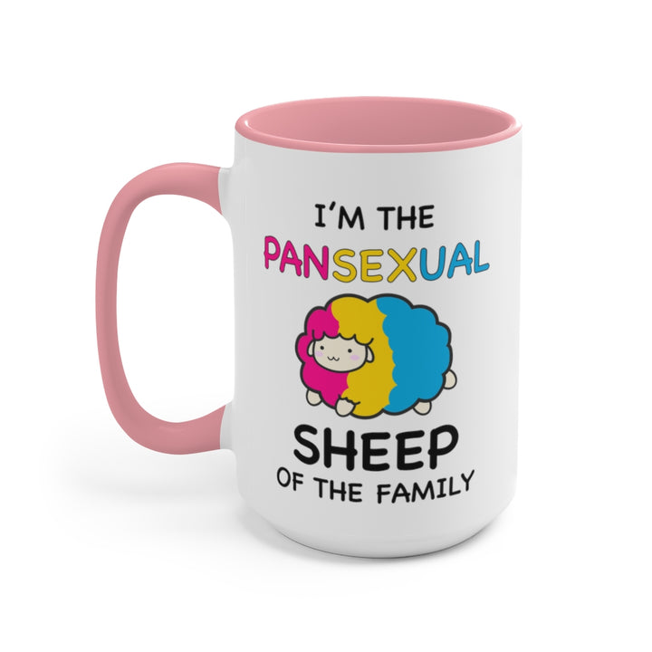 I'm The Pansexual Sheep Of The Family Accent Mug