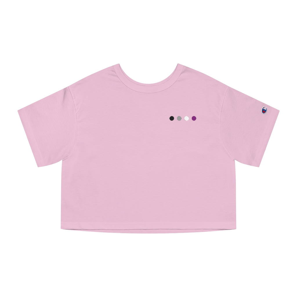 Champion - Subtle Dot Asexual Cropped T-Shirt