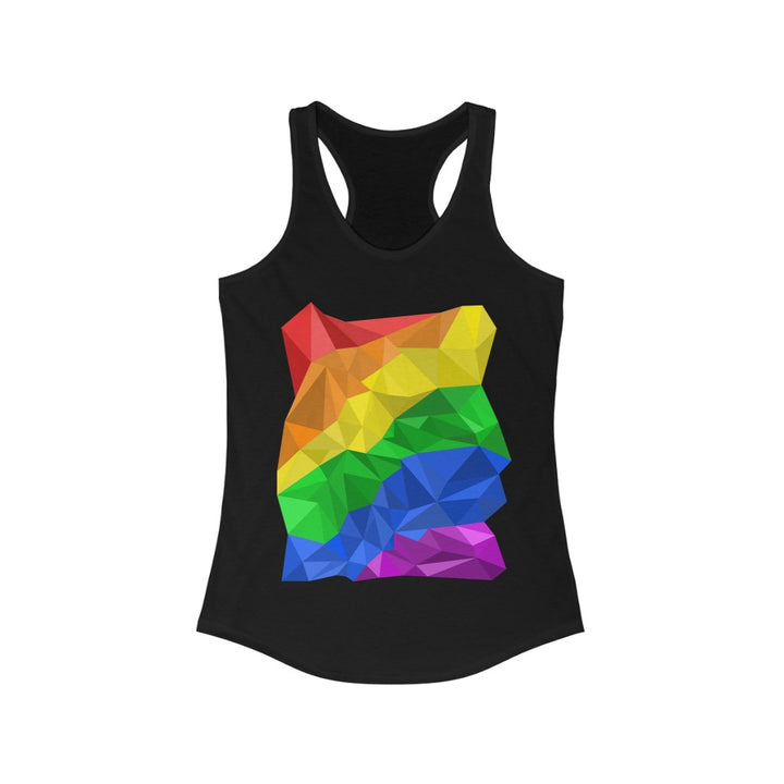 LGBTQ Pride Tank Top Racerback- Abstract Pride Flag