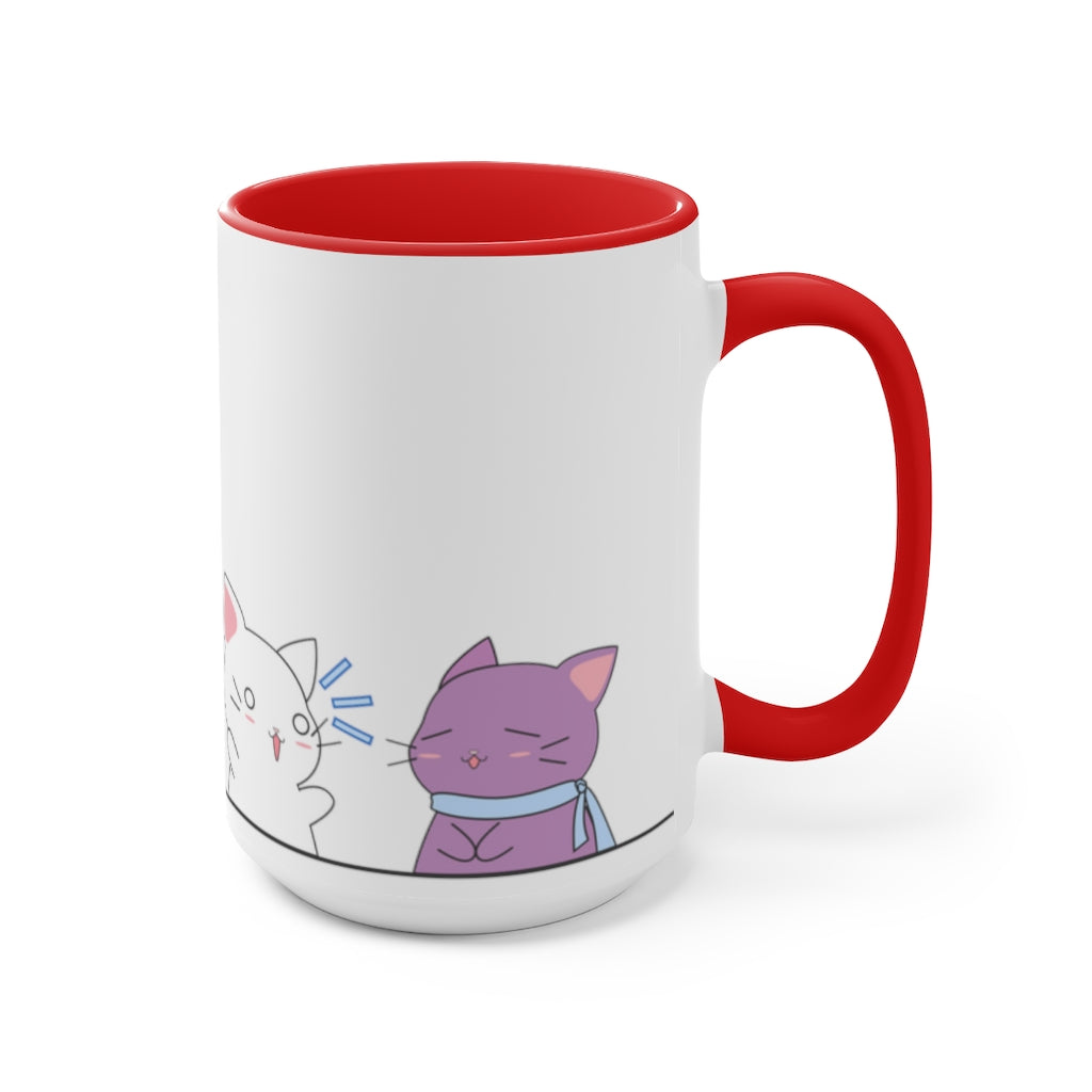 Kawaii Cats Asexual Accent Mug